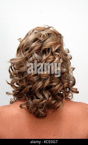 Picture of a Bride wedding hairstyle Stock Photo