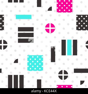 Festive Background in Memphis Style Stock Vector