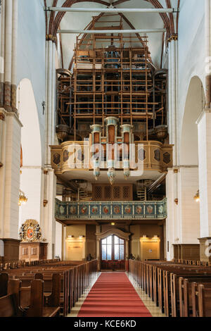 Riga, Latvia - July 2, 2016: Old Organ In The Riga Dom Dome Cathedral Church. Stock Photo