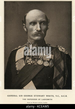 Field Marshal Sir George Stuart White, an officer of the British Army. Stock Photo