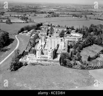 The Stoke Park Colony (Stoke Park Hospital), Stoke Gifford, near Bristol, South Gloucestershire, 13th May 1947. The, now yellow, Dower House, sitiuate Stock Photo