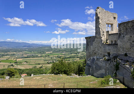 Castle ruin, Lacoste, Provence, France Stock Photo