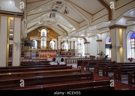 Sep 21,2017 looking around inside Our Lady of the Immaculate Conception Cathedral, Basco Town, Batanes, Philippines Stock Photo