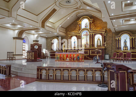 Sep 21,2017 looking around inside Our Lady of the Immaculate Conception Cathedral, Basco Town, Batanes, Philippines Stock Photo