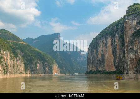 Qutang Gorge, Yangtze River, Hubei, China Stock Photo
