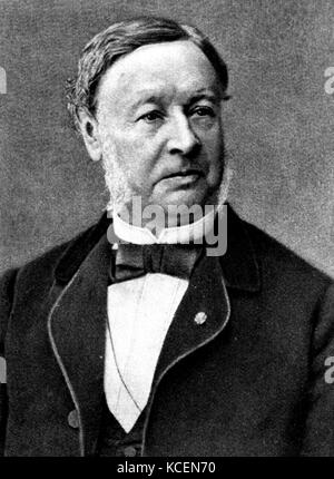 Theodor Schwann (1810 – 1882) German physiologist. His many contributions to biology include the development of cell theory, the discovery of Schwann cells in the peripheral nervous system, the discovery and study of pepsin, the discovery of the organic nature of yeast, and the invention of the term metabolism. Stock Photo
