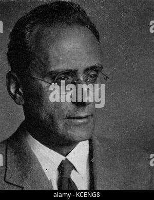 Photograph of Anton Webern (1883-1945) an Austrian composer and conductor. Dated 20th Century Stock Photo