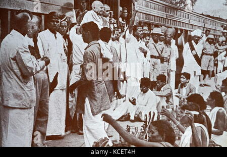 1948 Riots Mohandas Karamchand Gandhi, touring India during the partition riots ...