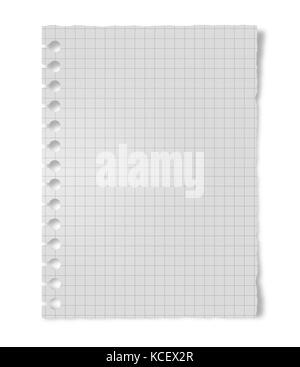 Crumpled white paper sheet  isolated on  white background Stock Photo