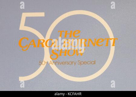 Los Angeles, CA, USA. 4th Oct, 2017. 50th Anniversary Special of The Carol Burnett Show Emblem  at arrivals for The Carol Burnett 50th Anniversary Special Taping, CBS Television City, Los Angeles, CA October 4, 2017. Credit: Priscilla Grant/Everett Collection/Alamy Live News Stock Photo