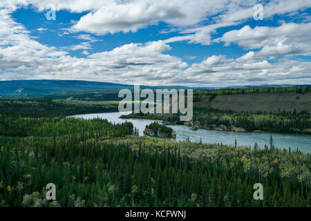 Five Fingers Crossing, Yukon, Canada Stock Photo