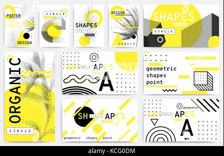 Colorful trend Neo Memphis geometric pattern Stock Vector