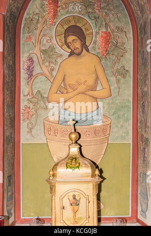 Tabernacle in Melkite cathedral Stock Photo