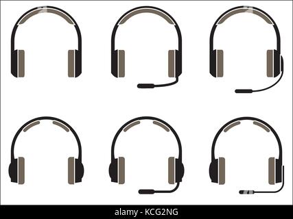 Headset icon Stock Vector