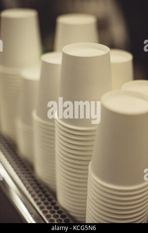 Stacked paper cups Stock Photo - Alamy