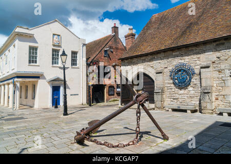 Historic buildings, Quay, Poole harbour marina,   Dorset, England; UK Stock Photo