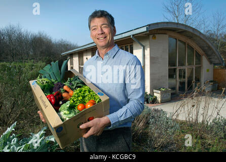 Guy Watson (Guy Singh-Watson), CEO and founder of Riverford Organic Farms Stock Photo