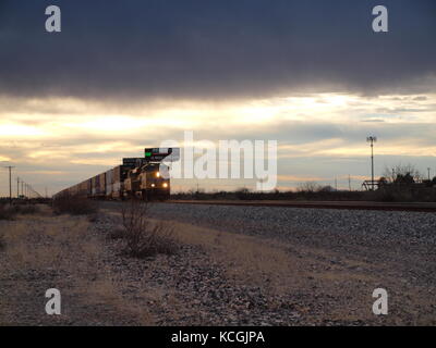 Union Pacific at Deming, New Mexico, 2016 Stock Photo