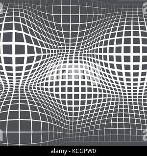 Grey abstract background with half tone effects. Bloated dots texture, vector illustration. Stock Vector