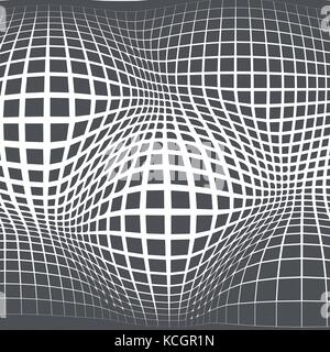 Grey abstract background with half tone effects. Bloated dots texture, vector illustration. Stock Vector