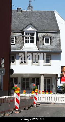 old house, construction site, Cologne, Germany Stock Photo