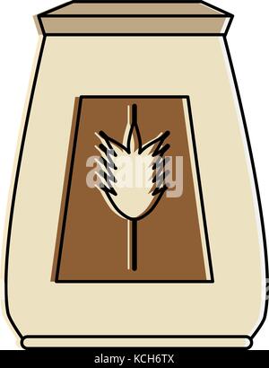 wheat flour pastry related icon image  Stock Vector