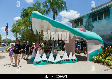 Gatorland entrance - Orlando, Florida USA Stock Photo