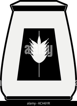 wheat flour pastry related icon image  Stock Vector