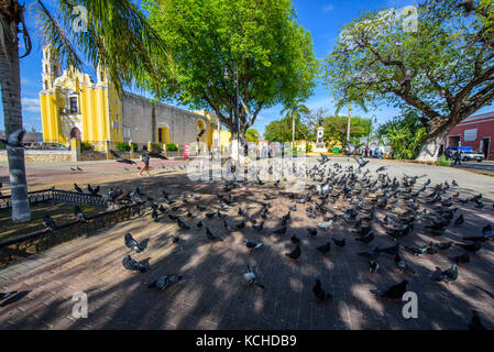 San Juan Bautista church, Colonial church in Merida, Yucatan (Mexico, Central America) Stock Photo