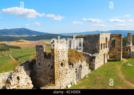 Ruins of Spis Castle (Spissky hrad) in Slovakia Stock Photo