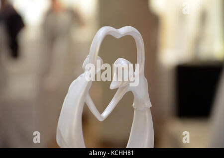 picture of a Weddding cake, figurines Stock Photo