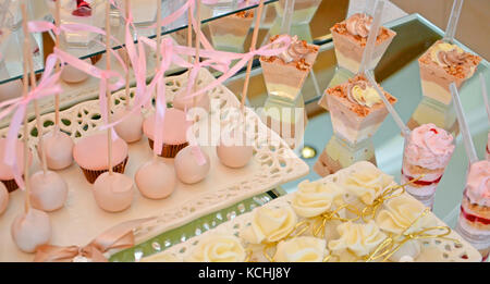 Picture of a birthday Cupcakes in a plastic cans Stock Photo