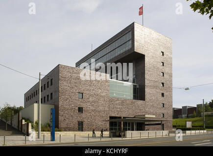 Germany, Ruhr area, Bochum, the Century House, building of the IG Metall, the trade union of all metal workers, architect Wolfgang Krenz.  Deutschland Stock Photo