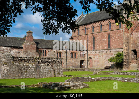 Remains ruins of Lanercost Priory near Brampton Cumbria England UK United Kingdom GB Great Britain Stock Photo