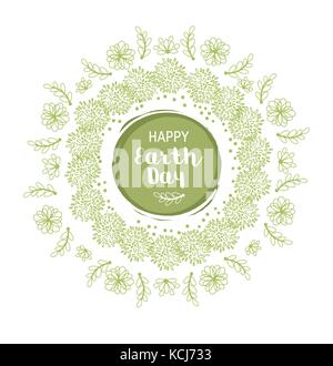 Happy Earth day illustration Stock Vector