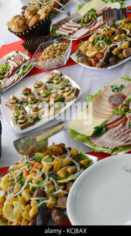 Catering food, picure of a well decorated catering food Stock Photo