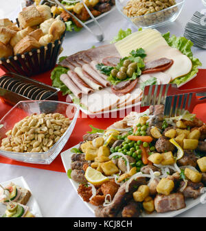 Catering food, picure of a well decorated catering food Stock Photo