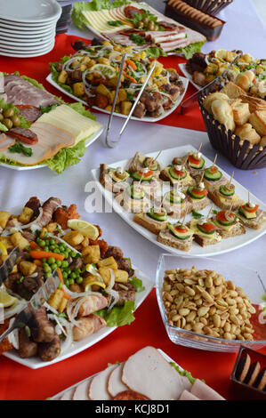 Catering food, picure of a well decorated catering food Stock Photo