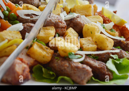 Catering food, picure of a well decorated catering food Stock Photo