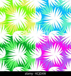 Seamless Pattern, Leaves Silhouettes Stock Vector