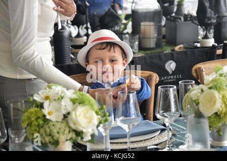 Brooke Shields, Mariska Hargitay and others attend the Hampton Classic Horseshow Grand Prix in the Hamptons  Featuring: Jasper Michael Brown Quintana Where: Bridgehampton, New York, United States When: 03 Sep 2017 Credit: Rob Rich/WENN.com Stock Photo