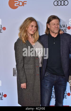 Sean Bean and his wife Ashley Moore attend the Film Festival Cologne ...