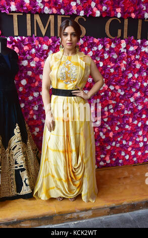 Mumbai, India. 05th Oct, 2017. Bollywood actress Bhumi Pednekar inaugurate Glitter 2017 Wedding & Lifestyle Exhibition at hotel JW Marriott, juhu in Mumbai. Credit: Azhar Khan/Alamy Live News Stock Photo