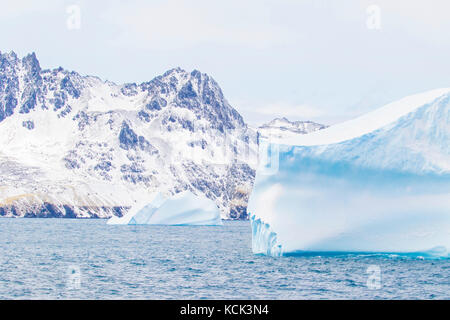 Icebergs in the South Georgia and the South Sandwich Islands Stock Photo