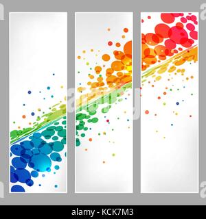 Circle design, colorful ellipse elements with effect on white background Stock Vector