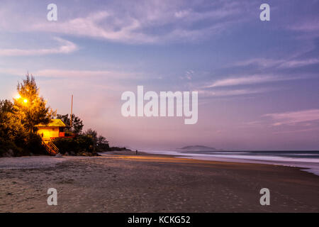 Campeche Beach at dusk. Florianopolis, Santa Catarina, Brazil. Stock Photo