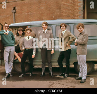 THE APPLEJACKS UK pop group with Megan Davies in 1964. Stock Photo