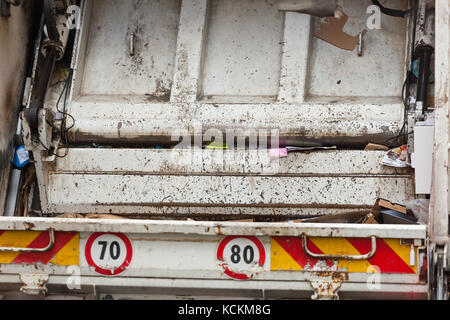 A vehicle used in the recovery of paper and cardboard for recycling in Italy. Stock Photo