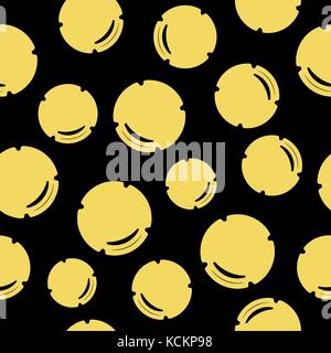 Seamless pattern of champagne stopper. Vector Stock Vector