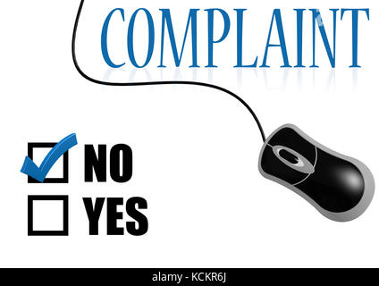 No complaint with mouse image with hi-res rendered artwork that could be used for any graphic design. Stock Photo